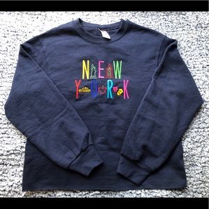New York Crew Neck - Navy Blue
